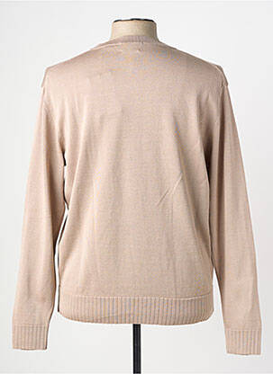 Pull stretch manches longues marron WOOL & CO homme