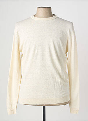 Pull stretch manches longues beige WOOL & CO homme