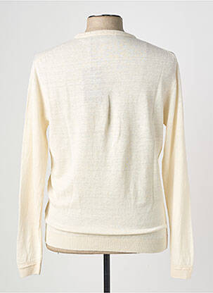 Pull stretch manches longues beige WOOL & CO homme
