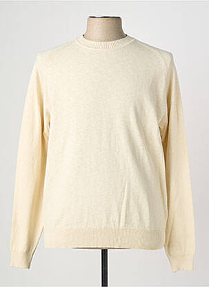 Pull stretch manches longues beige WOOL & CO homme