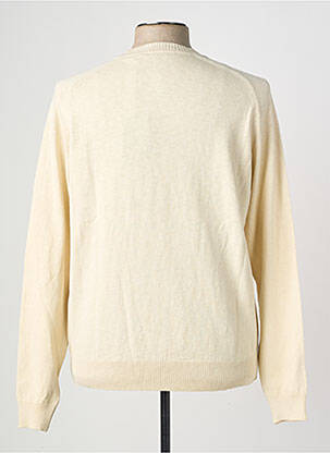 Pull stretch manches longues beige WOOL & CO homme