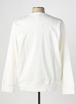 Sweat-shirt stretch manches longues beige WOOL & CO homme