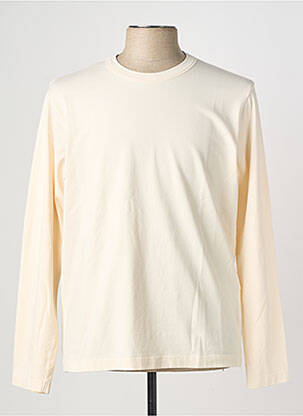 T-shirt coupe cintrée manches longues orange WOOL & CO homme