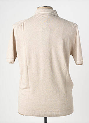 Gilet manches courtes coupe cintrée beige WOOL & CO homme