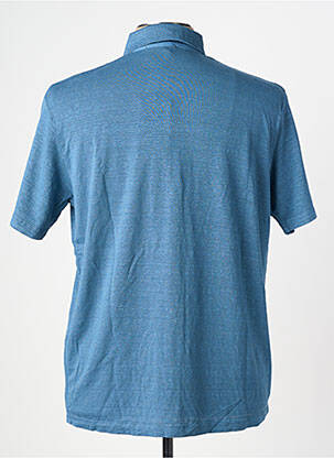 Chemise manches courtes coupe cintrée bleu WOOL & CO homme