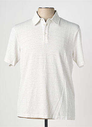Polo tissage jersey manches courtes gris WOOL & CO homme