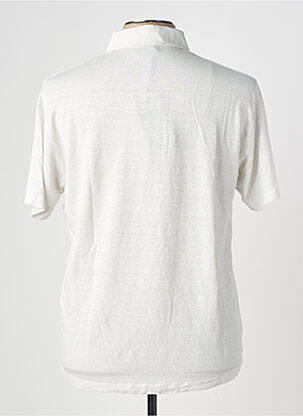 Polo tissage jersey manches courtes gris WOOL & CO homme