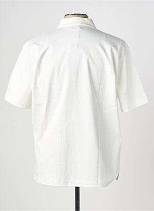 Chemise manches courtes poches beige WOOL & CO homme