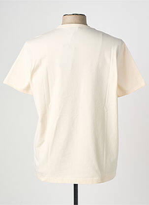 T-shirt coupe cintrée manches courtes beige WOOL & CO homme