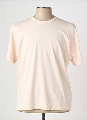 T-shirt coupe cintrée manches courtes rose WOOL & CO homme
