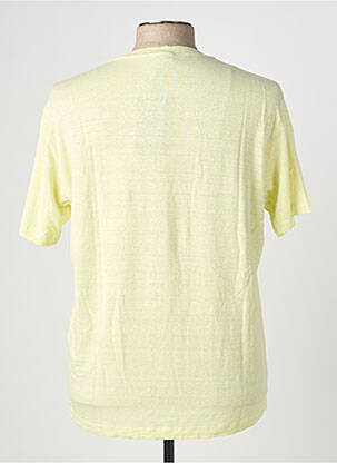 T-shirt tissage chiné manches courtes vert WOOL & CO homme