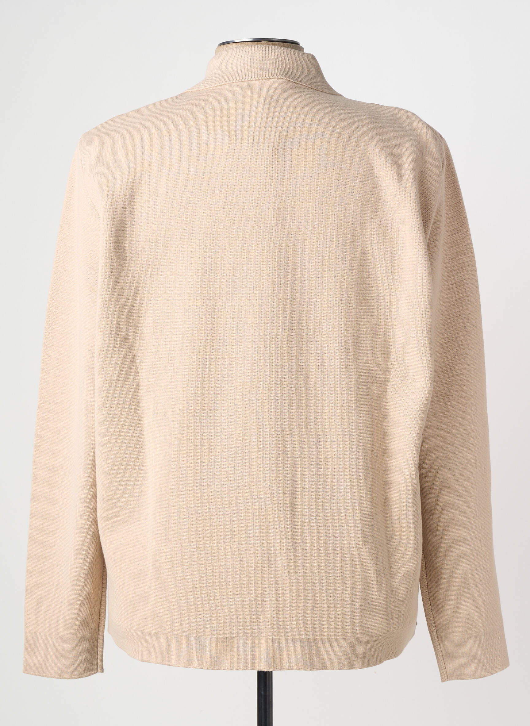 Veste casual fermeture boutonnée sur le devant beige WOOL & CO homme