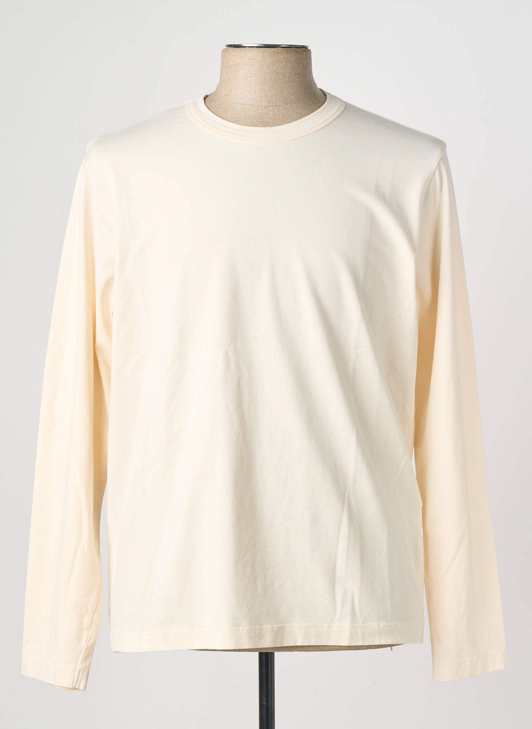 T-shirt coupe cintrée manches longues orange WOOL & CO homme