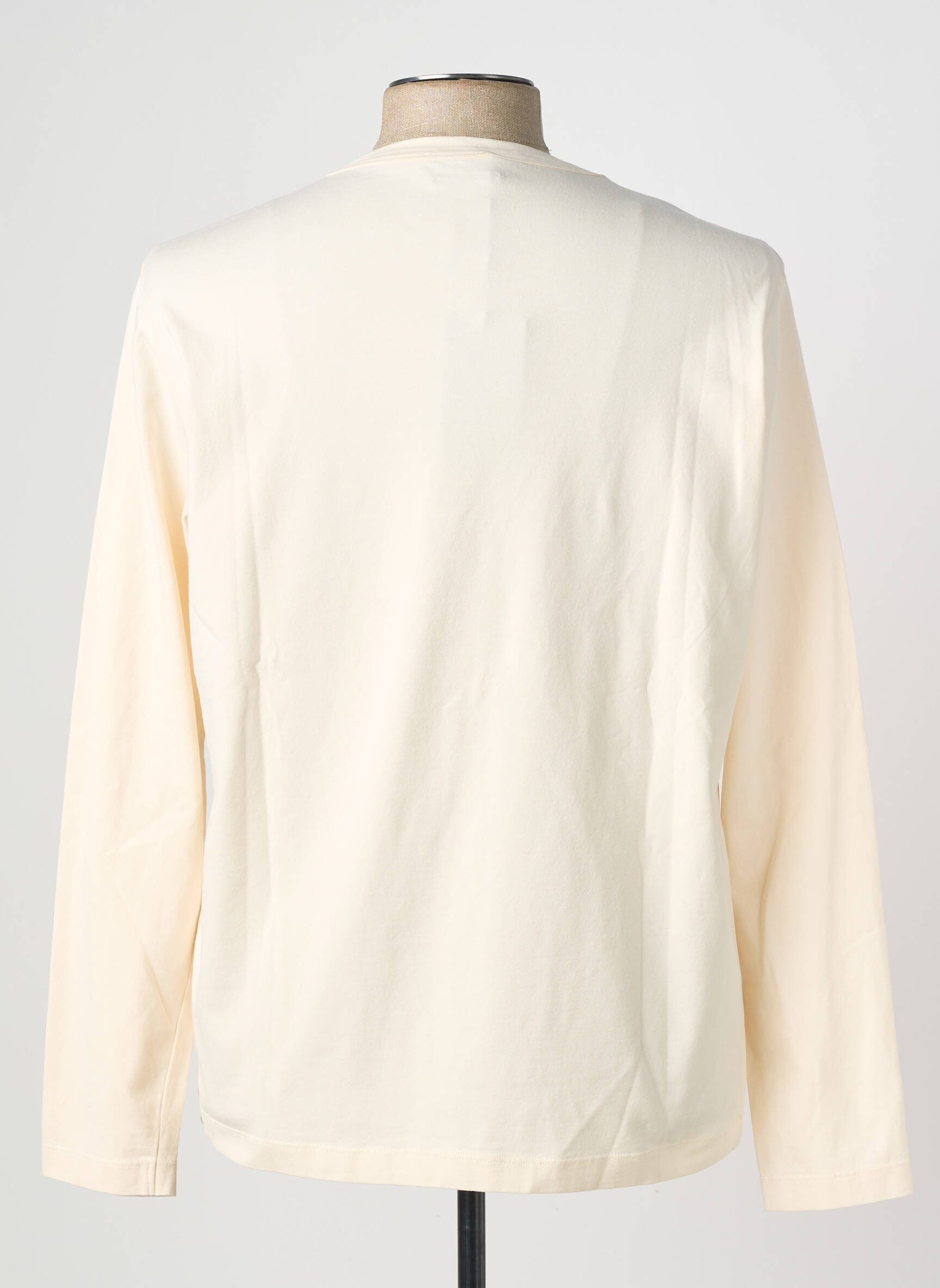 T-shirt coupe cintrée manches longues orange WOOL & CO homme