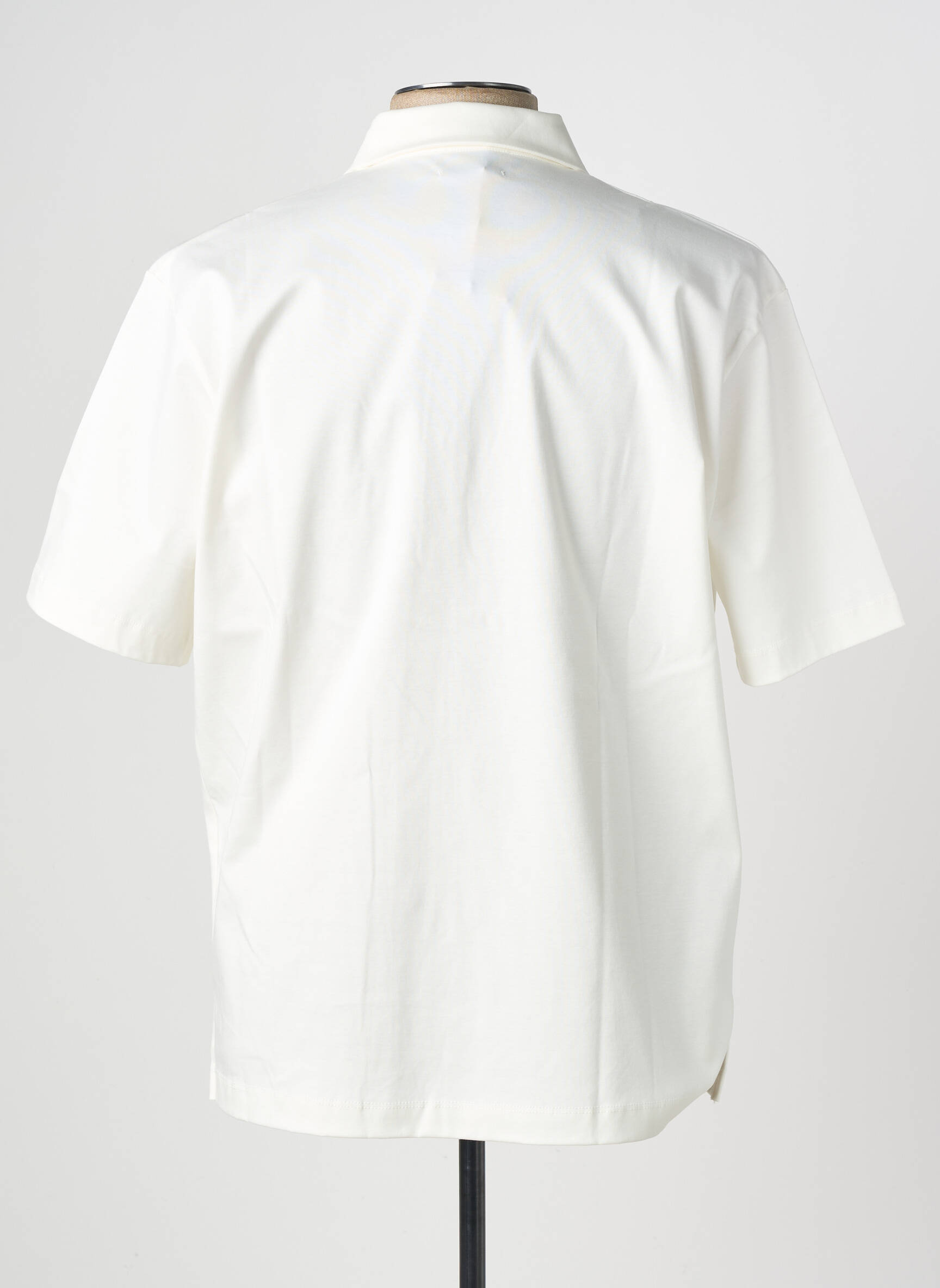 Chemise manches courtes poches beige WOOL & CO homme