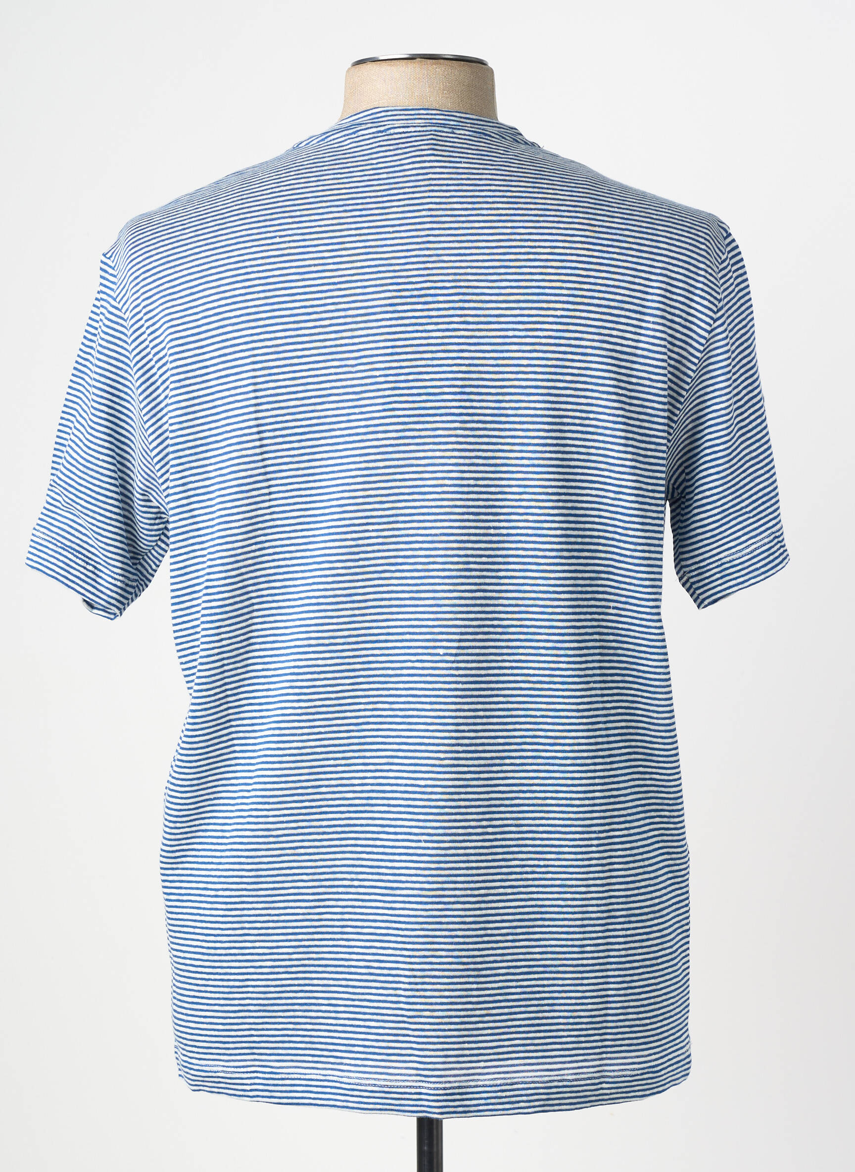 T-shirt coupe cintrée manches courtes bleu WOOL & CO homme