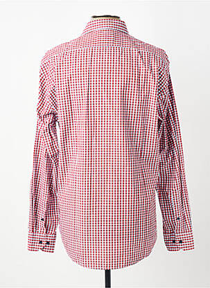 Chemise manches longues coupe cintrée rouge MARVELIS homme