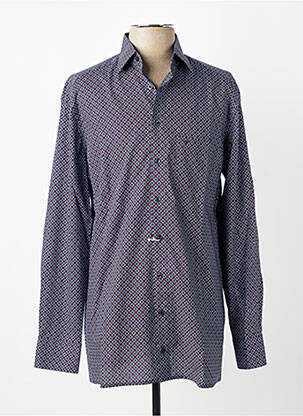 Chemise manches longues imprimé fantaisie bleu MARVELIS homme