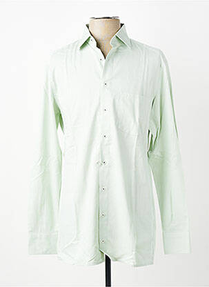 Chemise manches longues poches vert MARVELIS homme