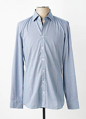 Chemise manches longues coupe cintrée bleu MARVELIS homme