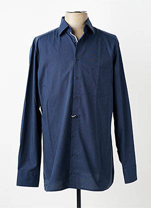 Chemise manches longues poches bleu MARVELIS homme