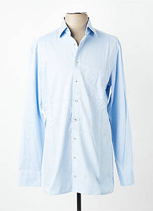 Chemise manches longues poches bleu MARVELIS homme