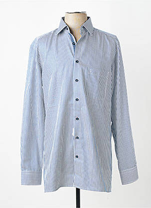 Chemise manches longues poches bleu MARVELIS homme