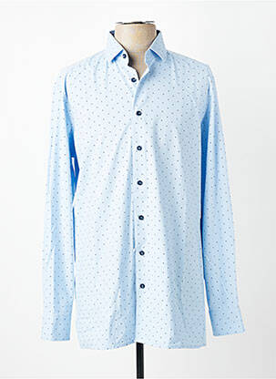 Chemise manches longues imprimé fantaisie bleu MARVELIS homme