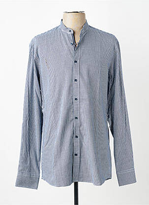 Chemise manches longues coupe cintrée bleu MARVELIS homme