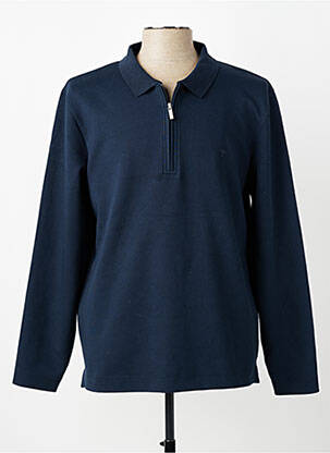 Sweat-shirt stretch manches longues bleu FYNCH-HATTON homme