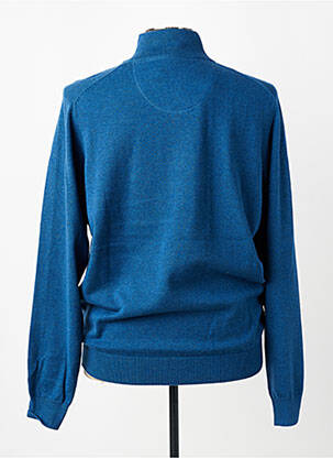 Pull stretch manches longues bleu FYNCH-HATTON homme