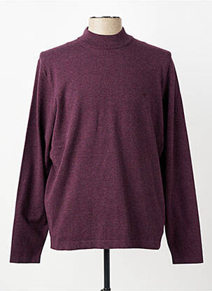 Pull stretch manches longues violet FYNCH-HATTON homme