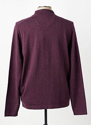 Pull stretch manches longues violet FYNCH-HATTON homme