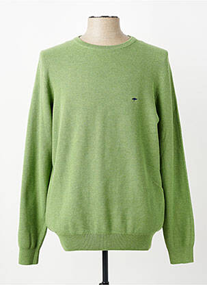 Pull stretch manches longues vert FYNCH-HATTON homme