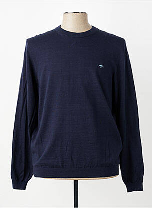 Pull stretch manches longues bleu FYNCH-HATTON homme