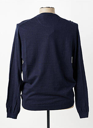 Pull stretch manches longues bleu FYNCH-HATTON homme