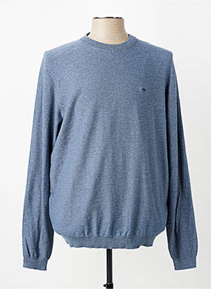 Pull stretch manches longues bleu FYNCH-HATTON homme