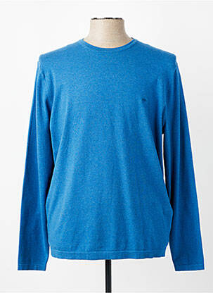Pull stretch manches longues bleu FYNCH-HATTON homme