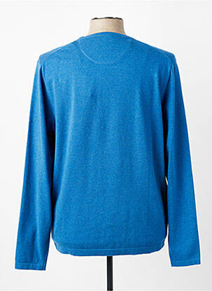 Pull stretch manches longues bleu FYNCH-HATTON homme