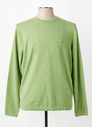 Pull stretch manches longues vert FYNCH-HATTON homme