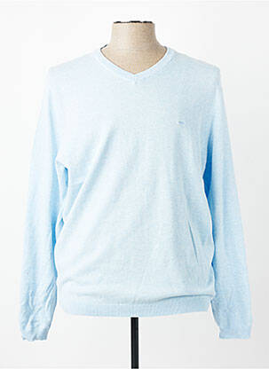 Pull stretch manches longues bleu FYNCH-HATTON homme