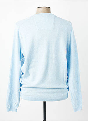 Pull stretch manches longues bleu FYNCH-HATTON homme