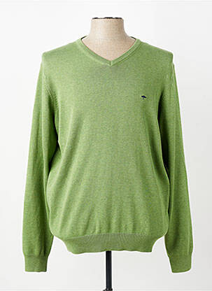 Pull stretch manches longues vert FYNCH-HATTON homme