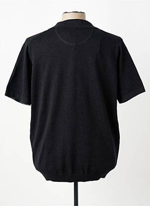 Pull col polo manches courtes gris FYNCH-HATTON homme