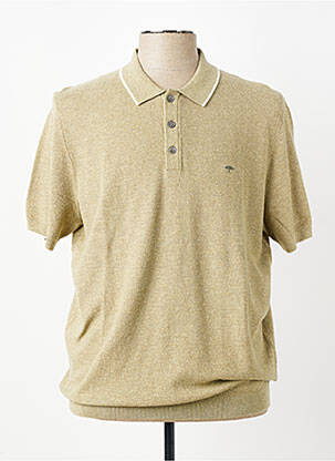 Pull col polo manches courtes vert FYNCH-HATTON homme