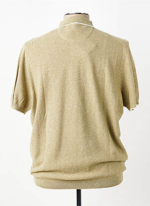 Pull col polo manches courtes vert FYNCH-HATTON homme