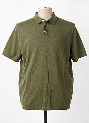 Pull col polo manches courtes vert FYNCH-HATTON homme