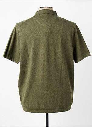 Pull col polo manches courtes vert FYNCH-HATTON homme