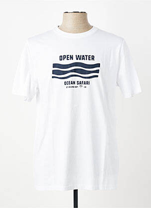 T-shirt stretch manches courtes blanc FYNCH-HATTON homme