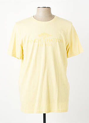 T-shirt coupe cintrée manches courtes jaune FYNCH-HATTON homme